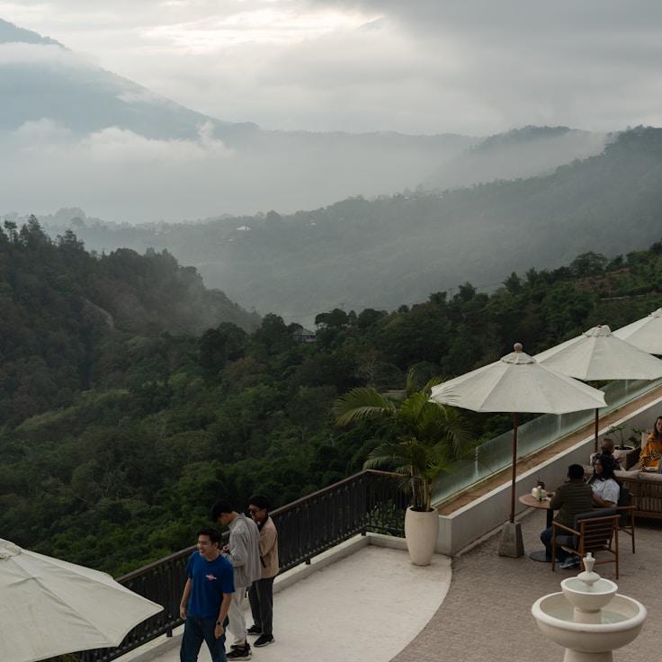 Outdoor terrace seating suitable for families in New York